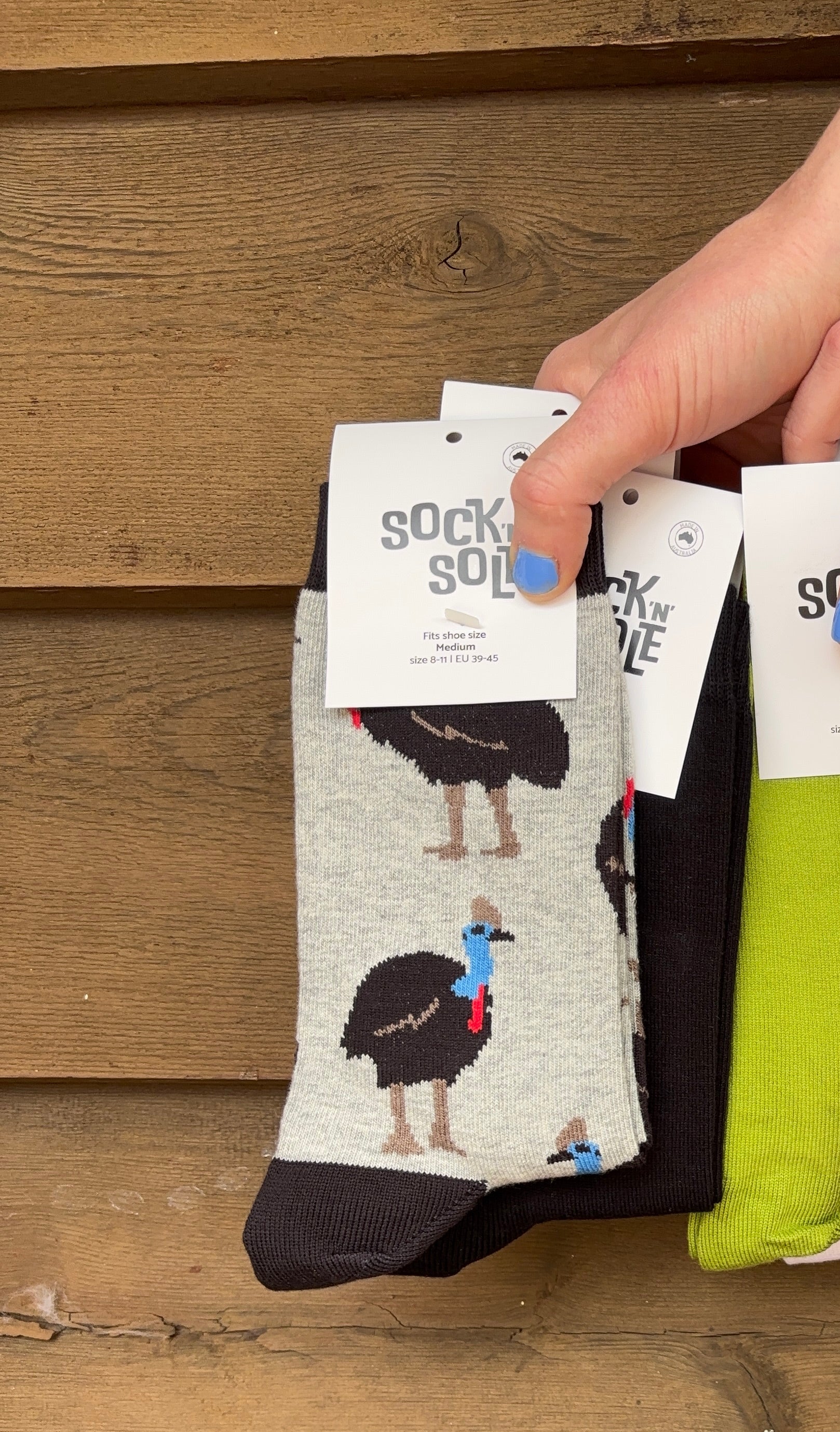 Cassowary Cotton Crew Dress Sock - Australian Made