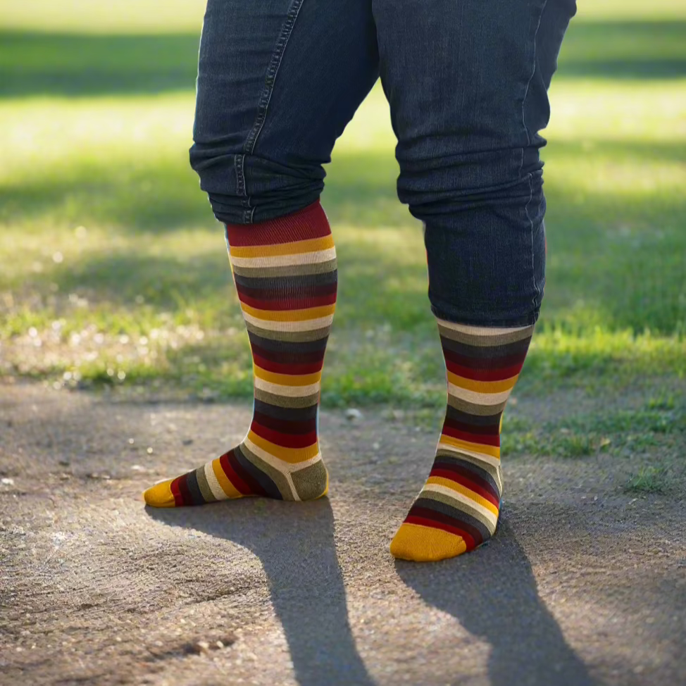 Autumn Stripes Knee High Socks