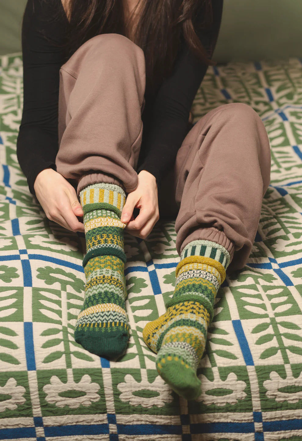 Fiddlehead Recycled Cotton Crew Socks