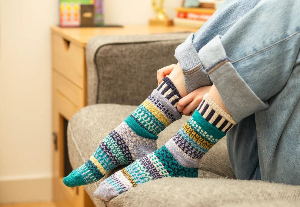Agave Recycled Cotton Crew Socks
