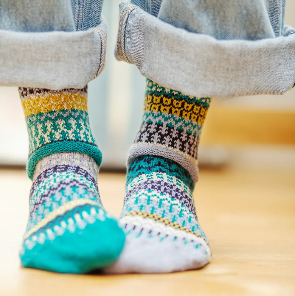 Agave Recycled Cotton Crew Socks