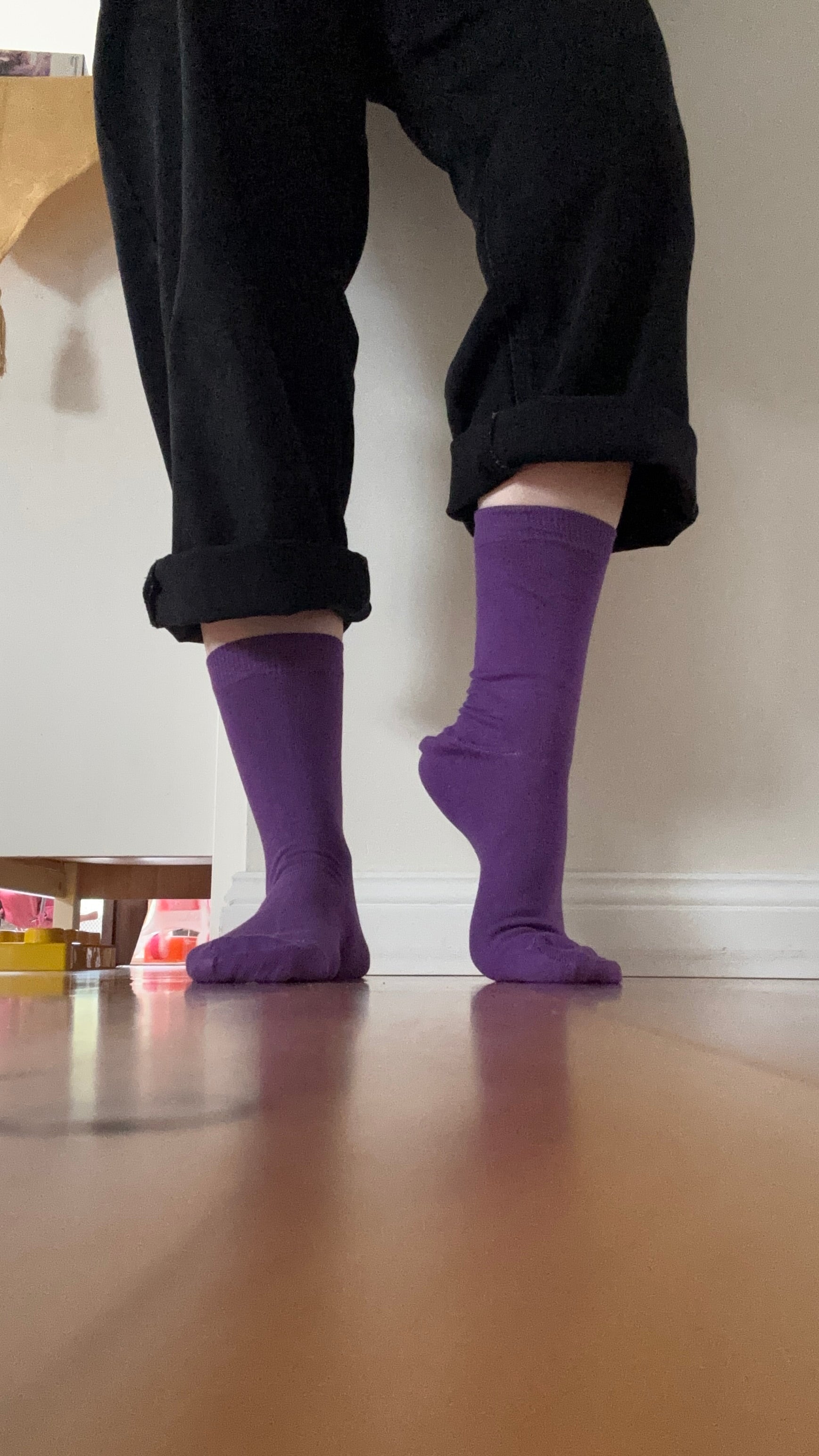Purple Passion Cotton Crew Dress Sock - Australian Made
