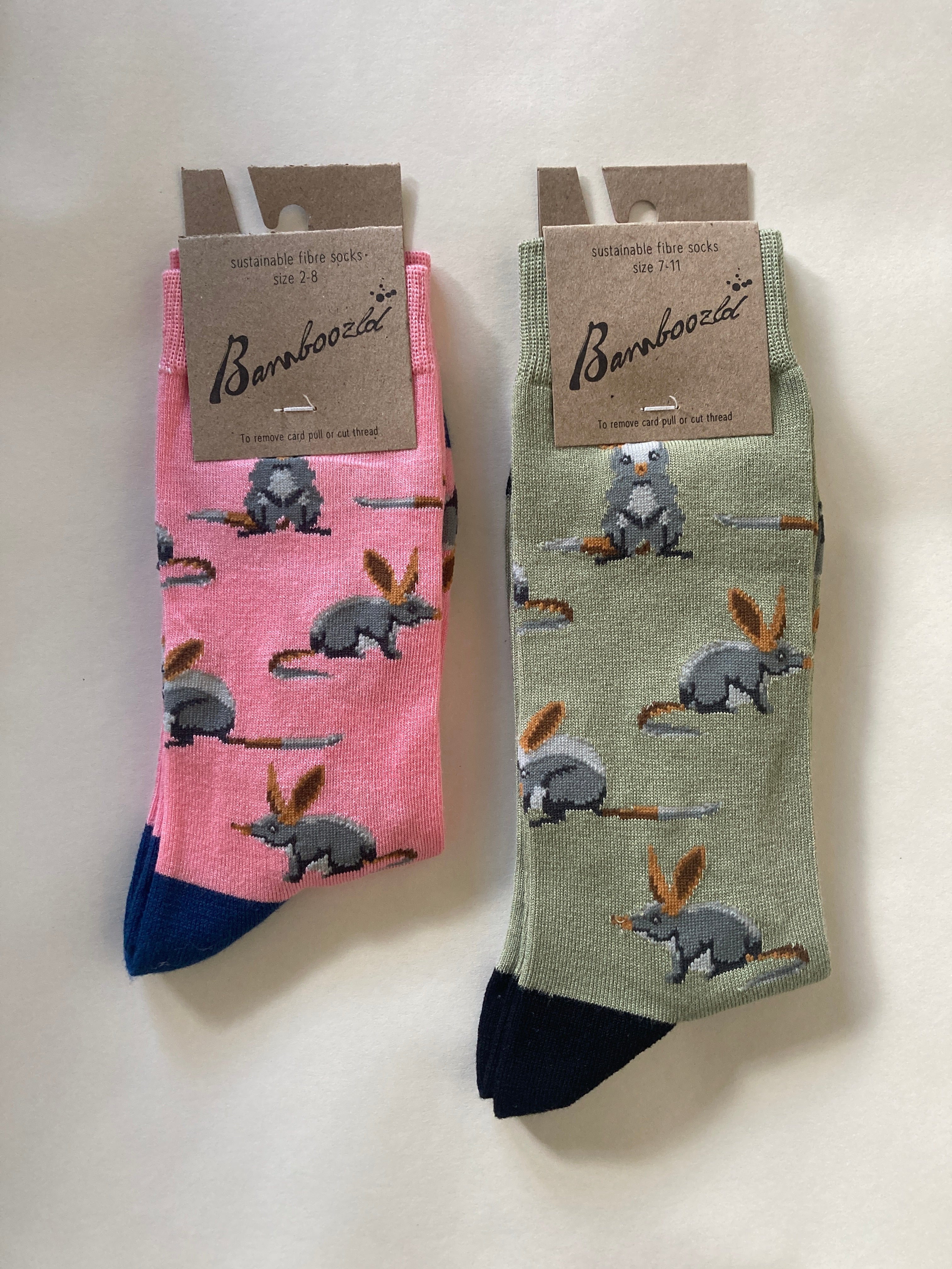 Australian Bilby Men's Bamboo Crew Socks - Help Save the Bilby Fund