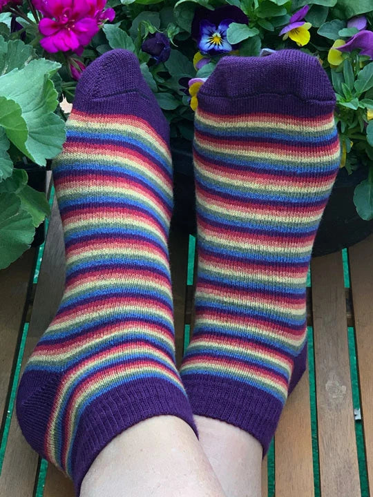 Earthern Rainbow Ankle Socks