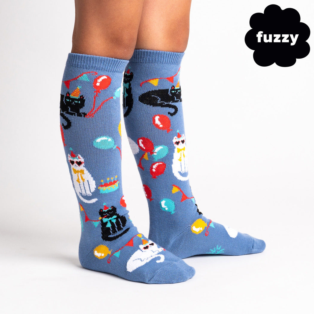 A Purr-Fect Day Kids Knee High Socks - The Sockery