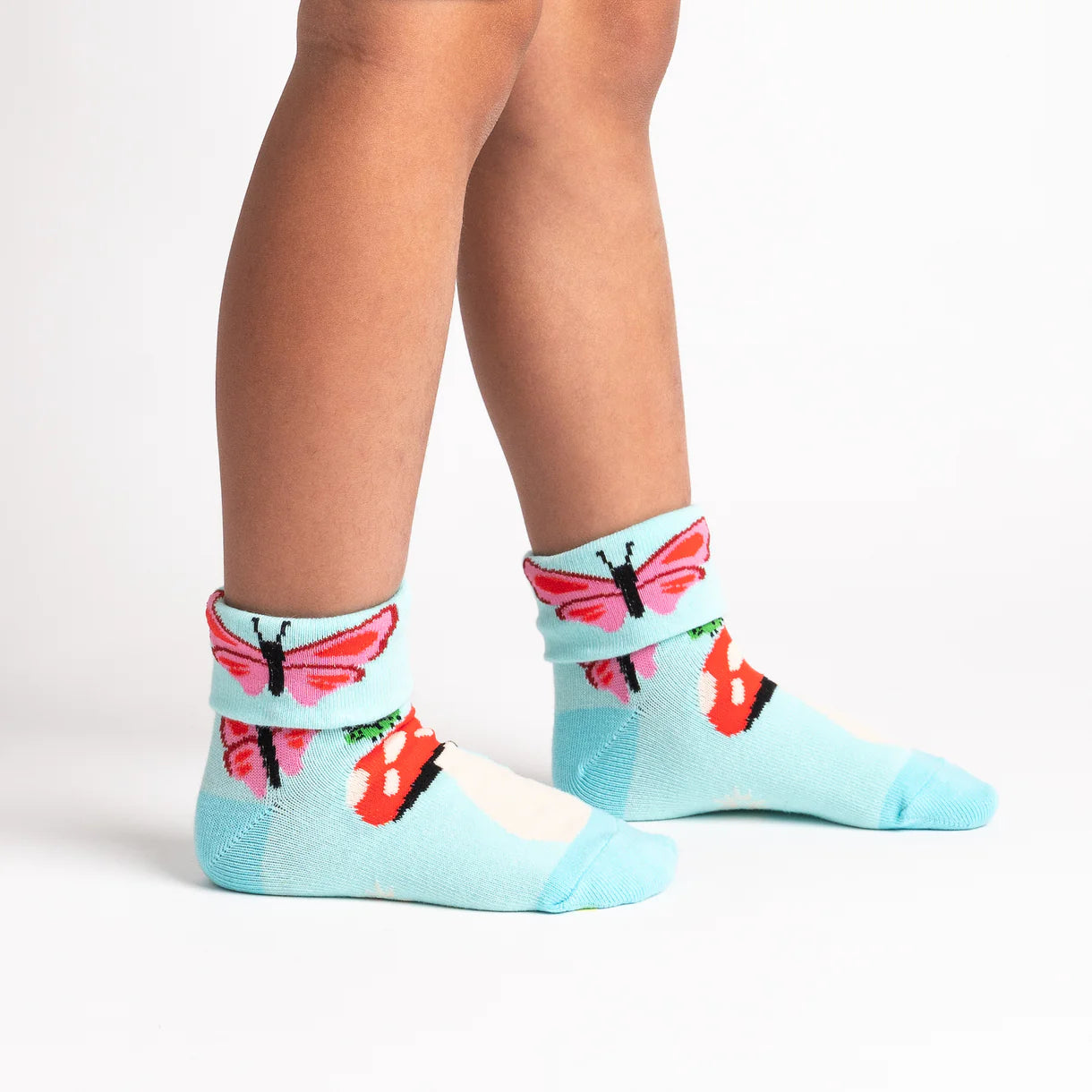 Out Pops a Butterfly Kid's Crew Socks - The Sockery