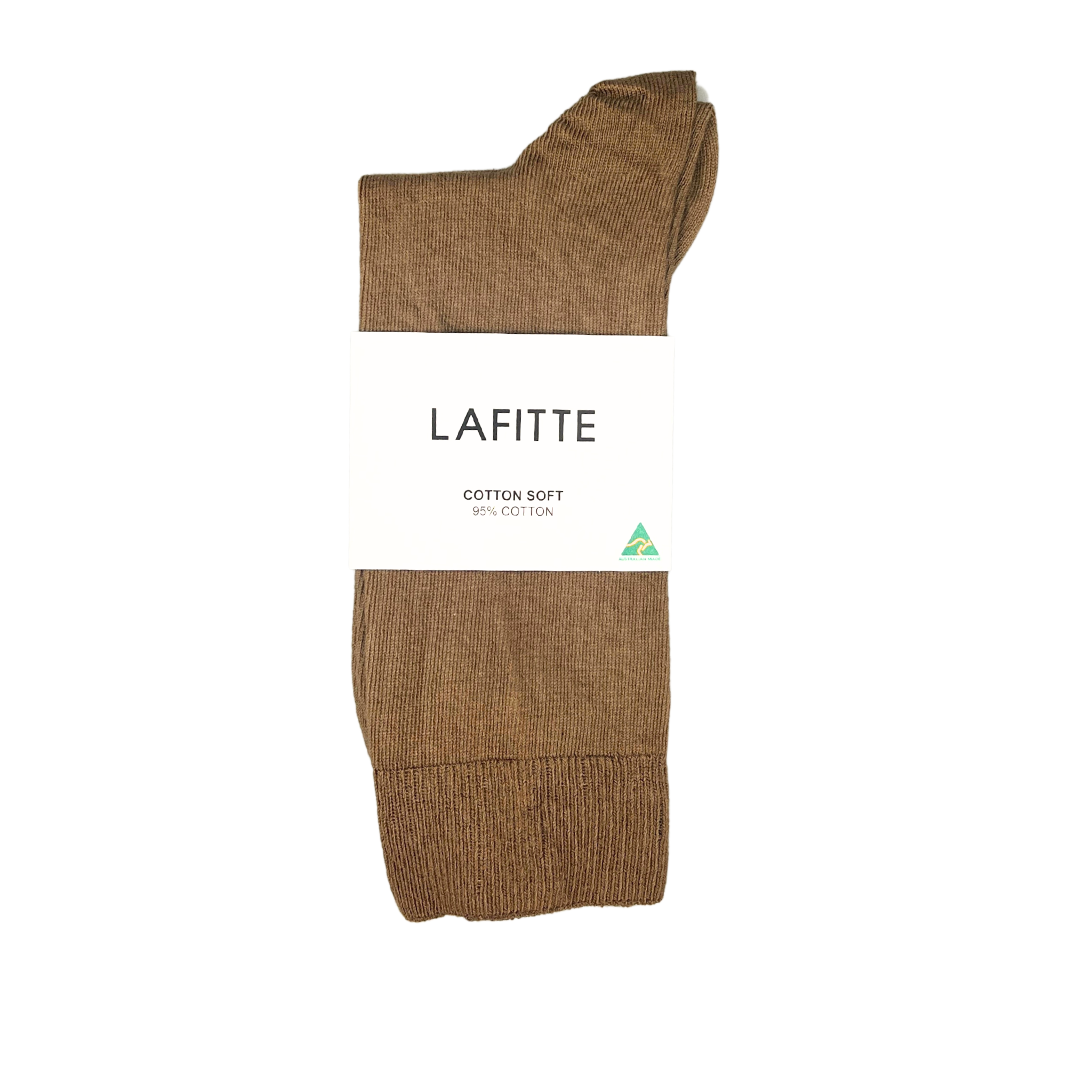 Cotton Crew Sock in Earth - Aussie Made