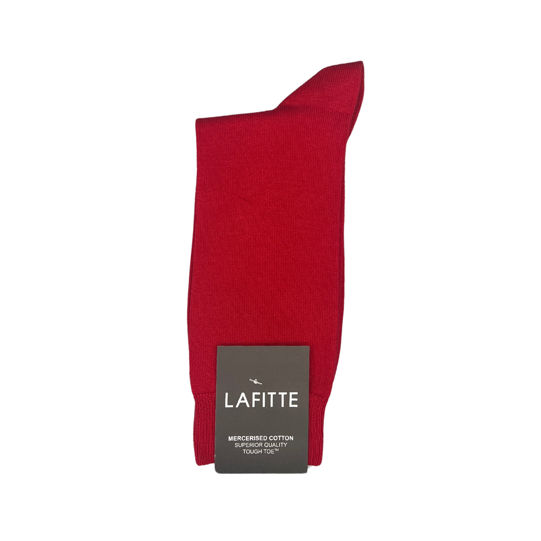 Cotton Crew Sock with Tough Toe in Red - Aussie Made