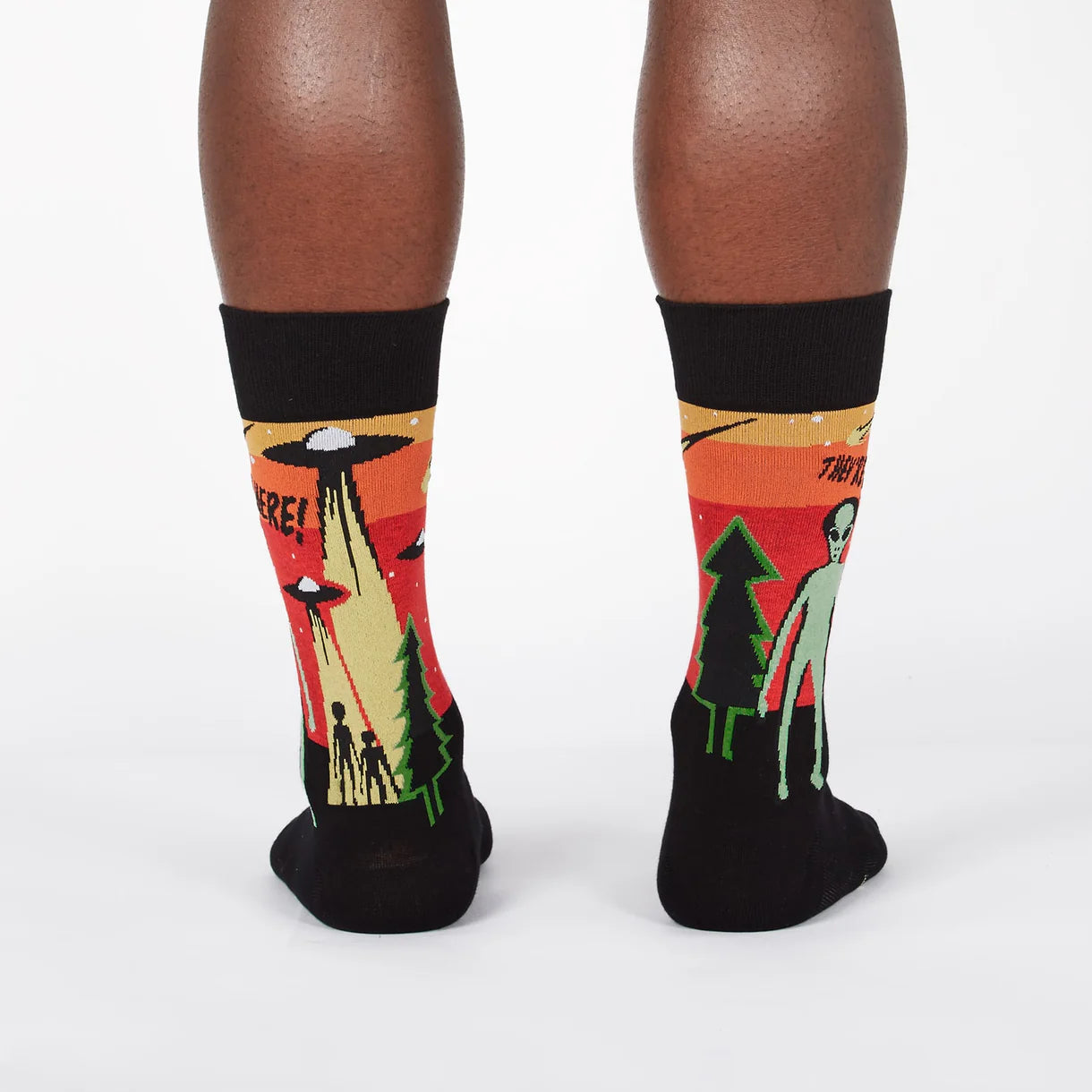 They're Here Mens Crew Socks - The Sockery