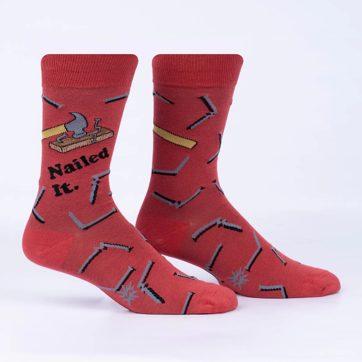 Wood Vibes Only Men's Crew Socks