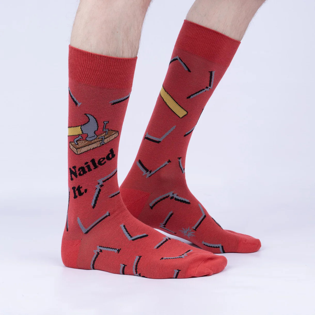 Wood Vibes Only Men's Crew Socks