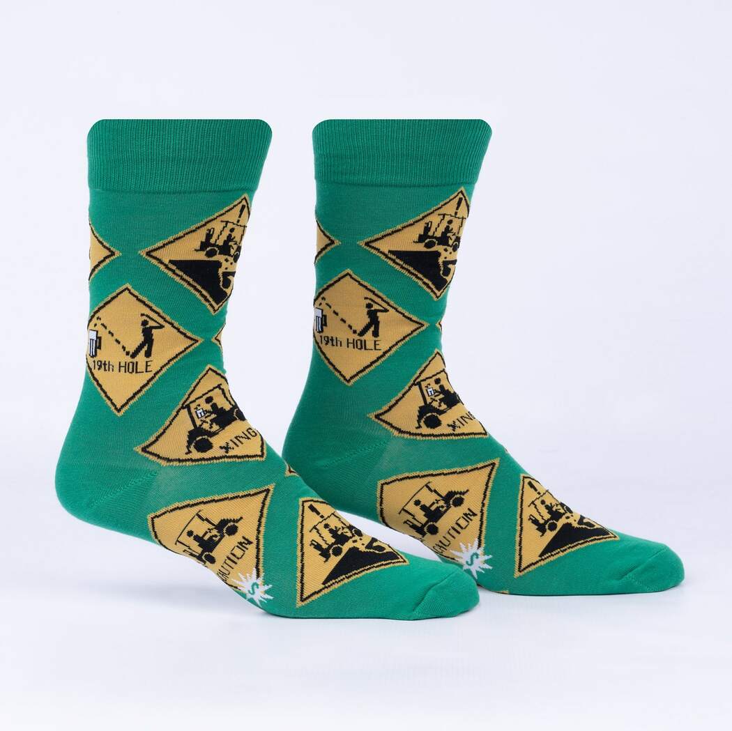 Golf Crossing Men's Crew Socks - The Sockery