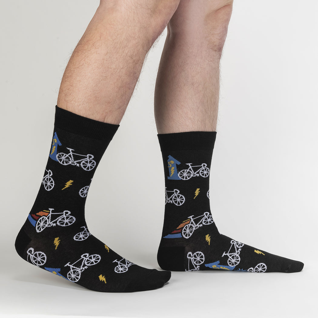 Fully Charged Men's Crew Socks - The Sockery