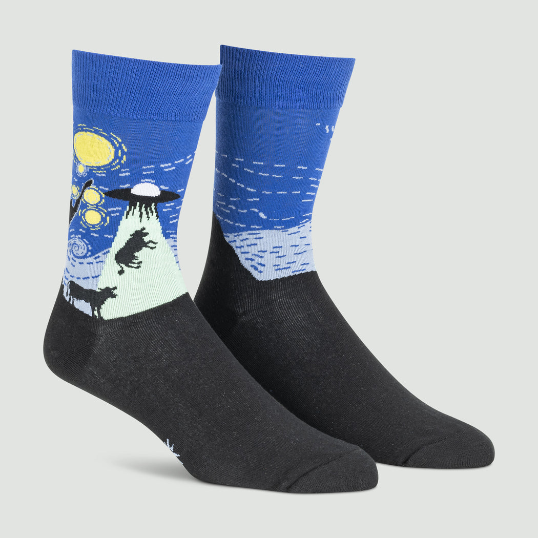 The Starry Flight Mens Crew Sock - The Sockery