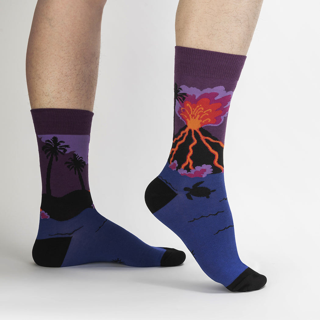 Volcanos Men's Crew Socks