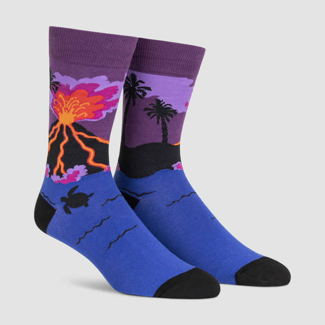 Volcanos Men's Crew Socks