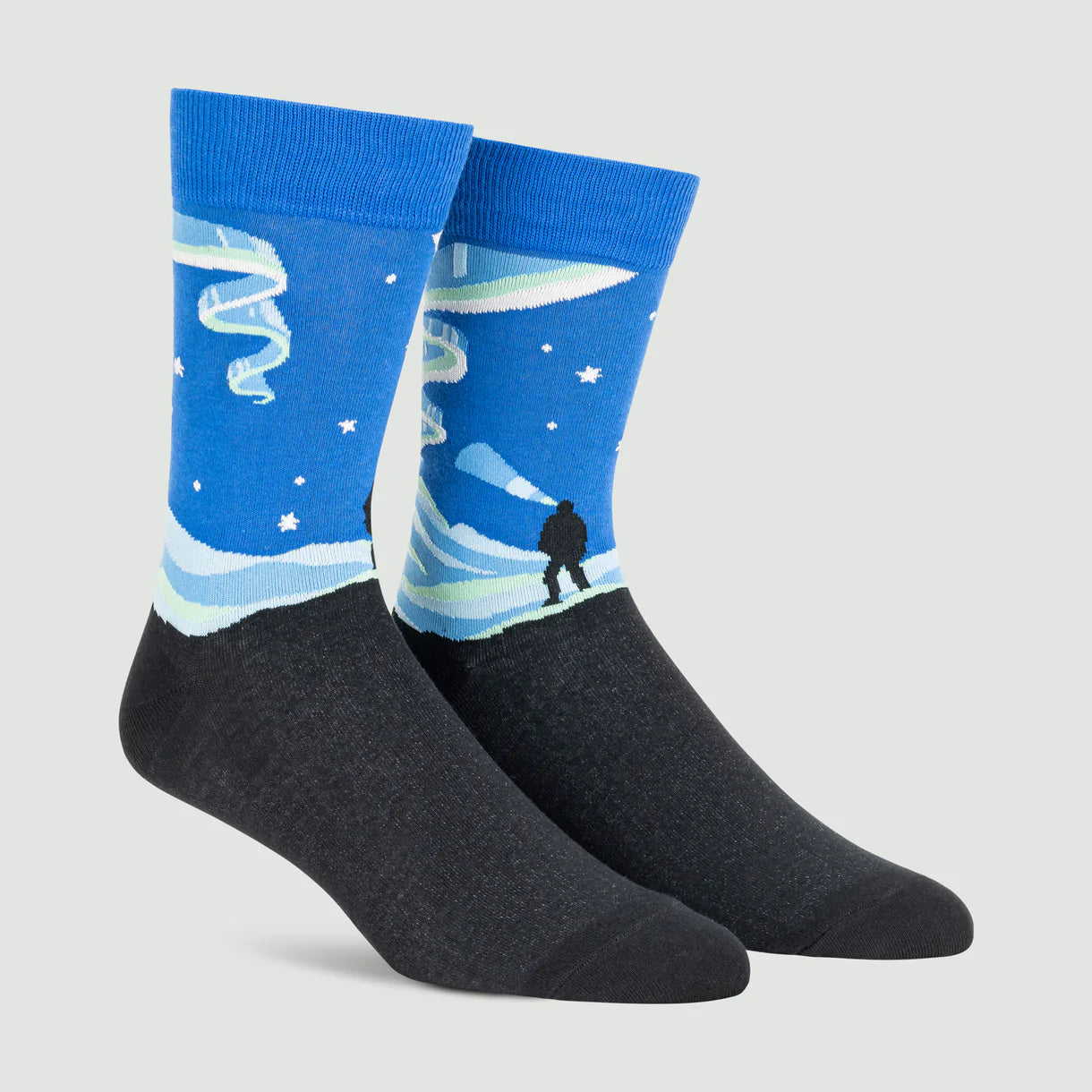 Northern Lights crew socks