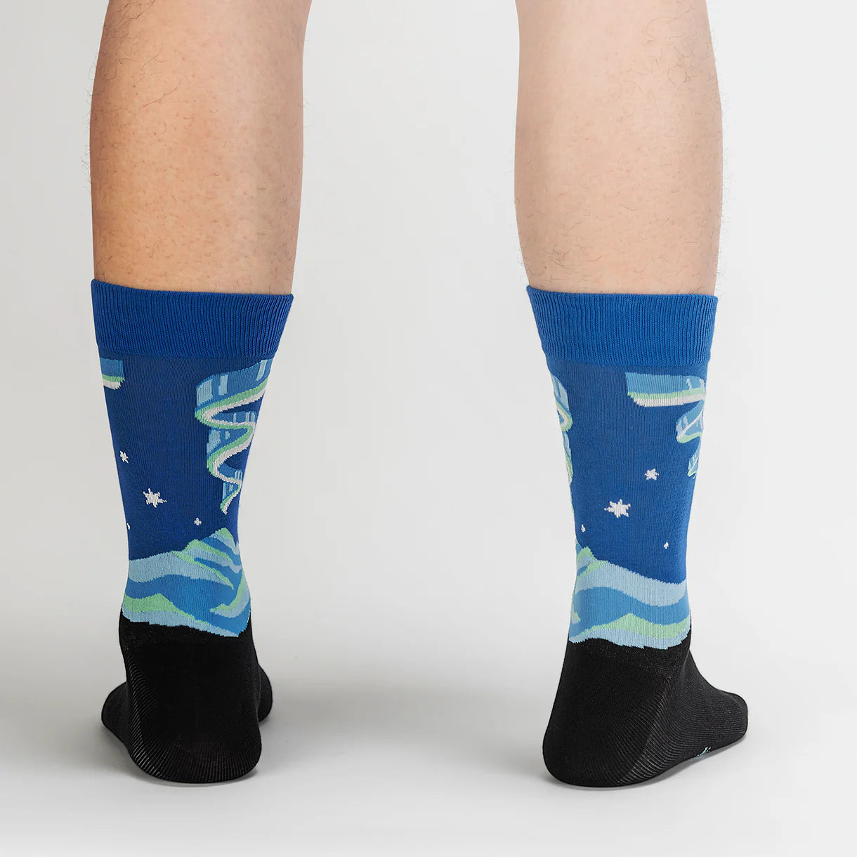 Northern Lights Men's Crew Socks - Glow in the Dark