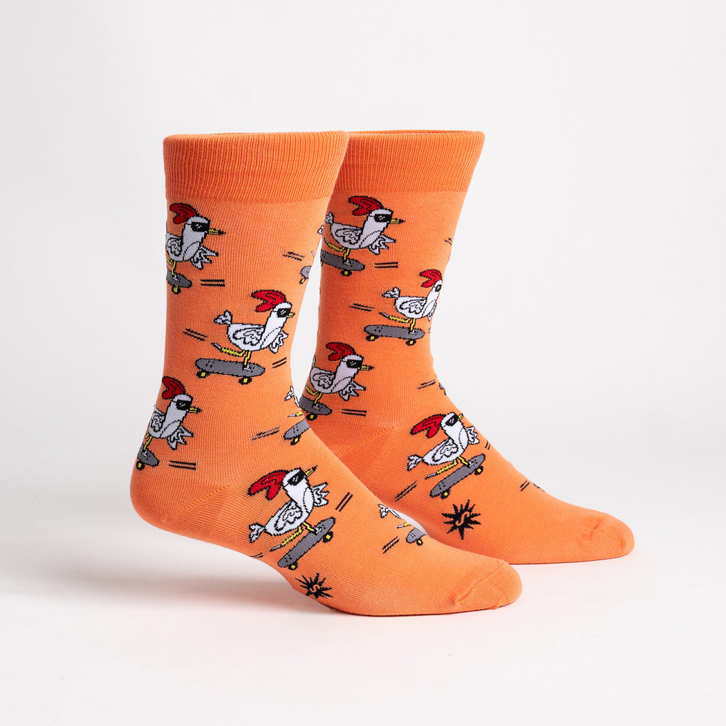 Rad Chicken Men's Crew Socks - The Sockery