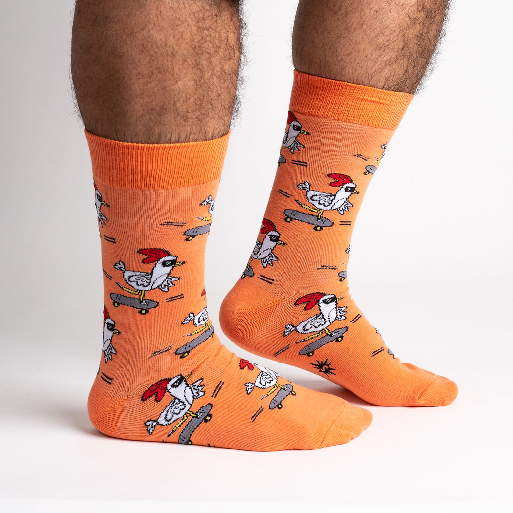 Rad Chicken Men's Crew Socks - The Sockery