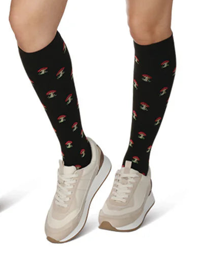 Mushrooms Bamboo Compression Socks