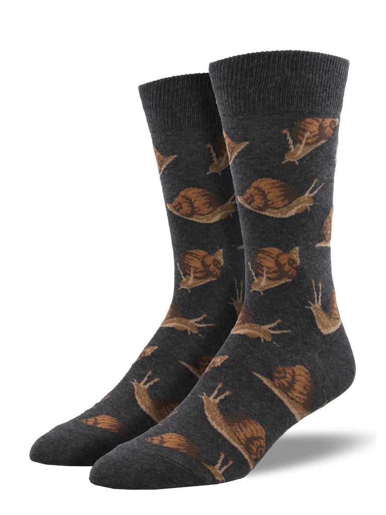 Snail's Pace Men's Crew Socks - The Sockery