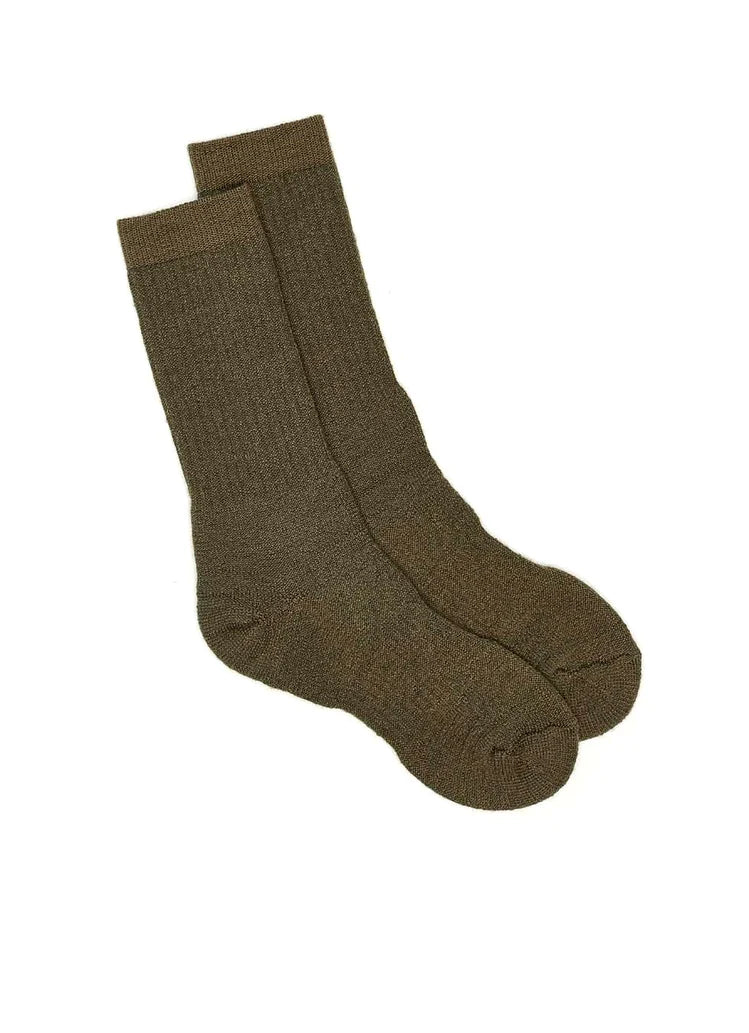 Southern Merino Wool Boot Socks in Khaki - The Sockery