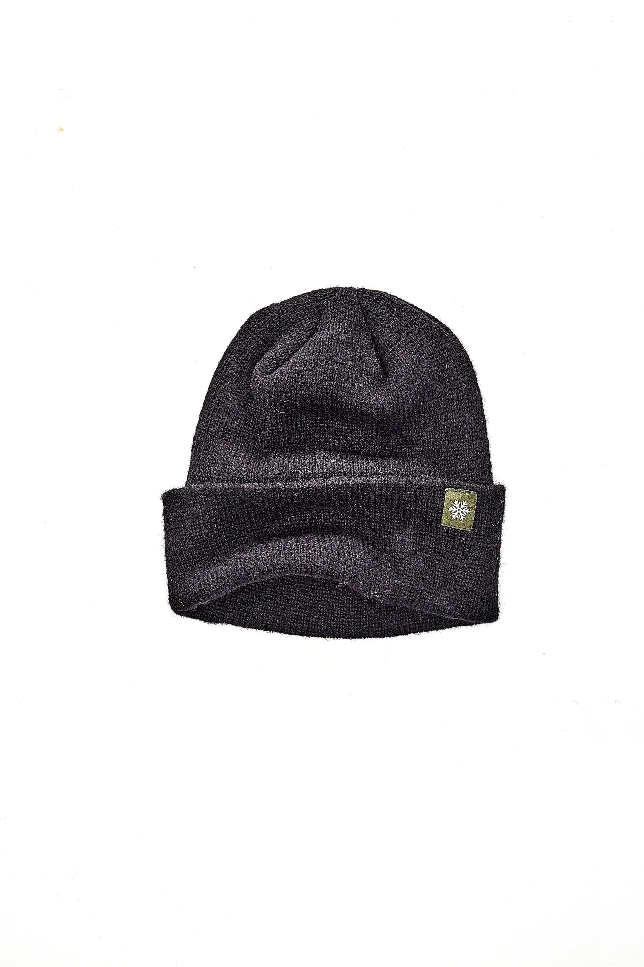 100% Wool Beanie "Hudson" in Black