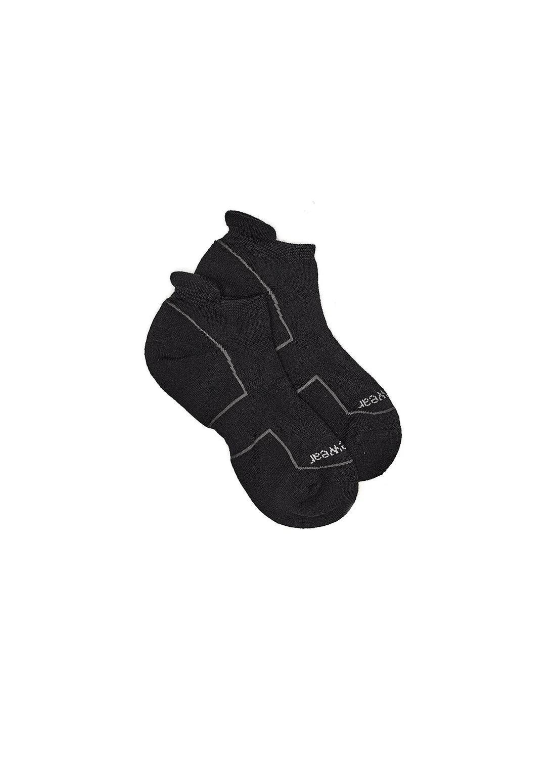 Multisport Running Wool Ankle Socks in Black