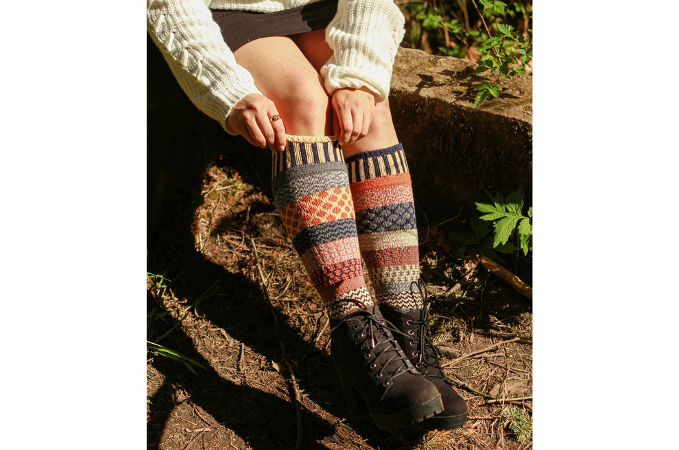 Nutmeg Recycled Cotton Knee High Socks