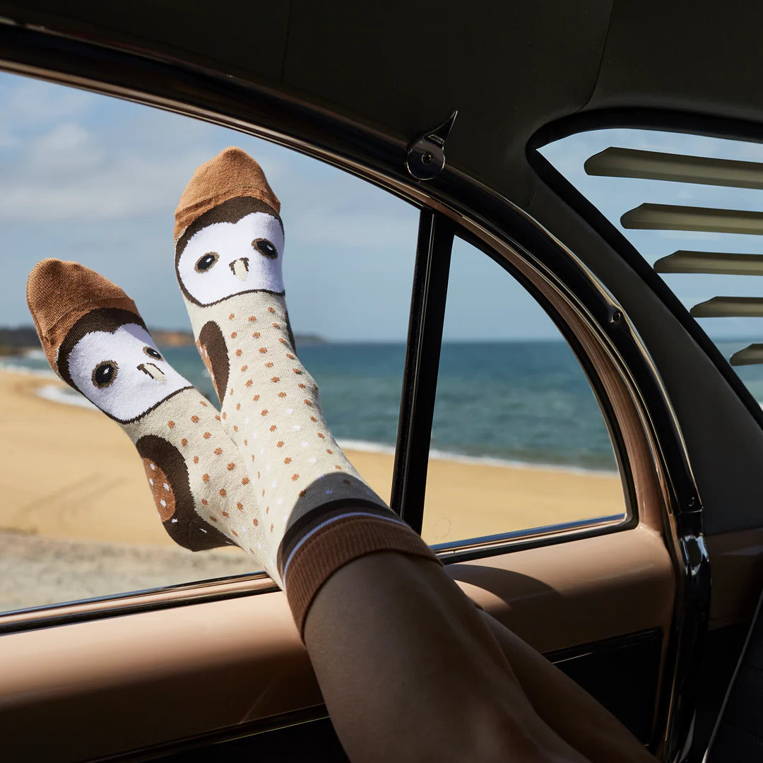 Barn Owl Crew Socks