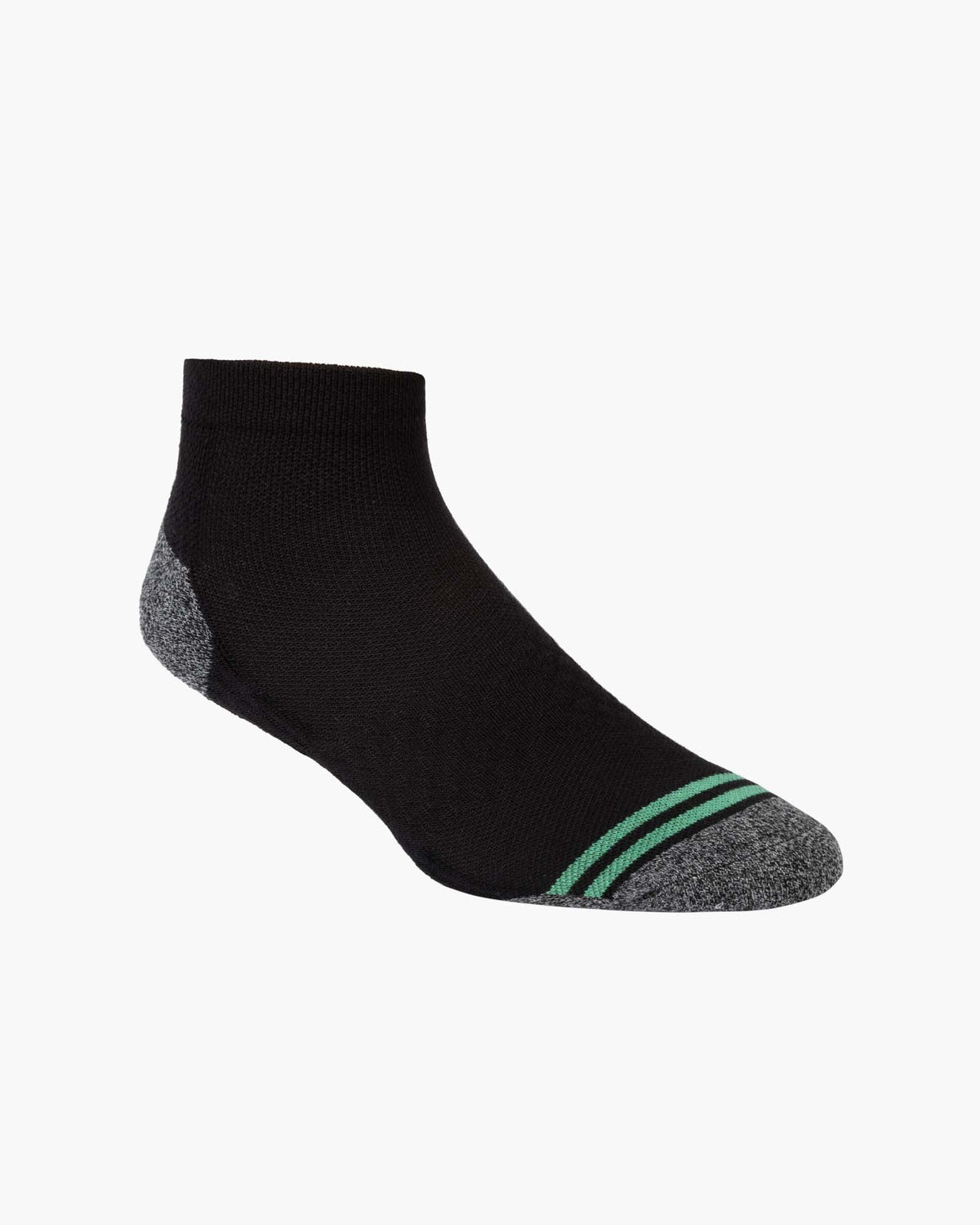 Sports Bamboo Blend Ankle Socks - Black