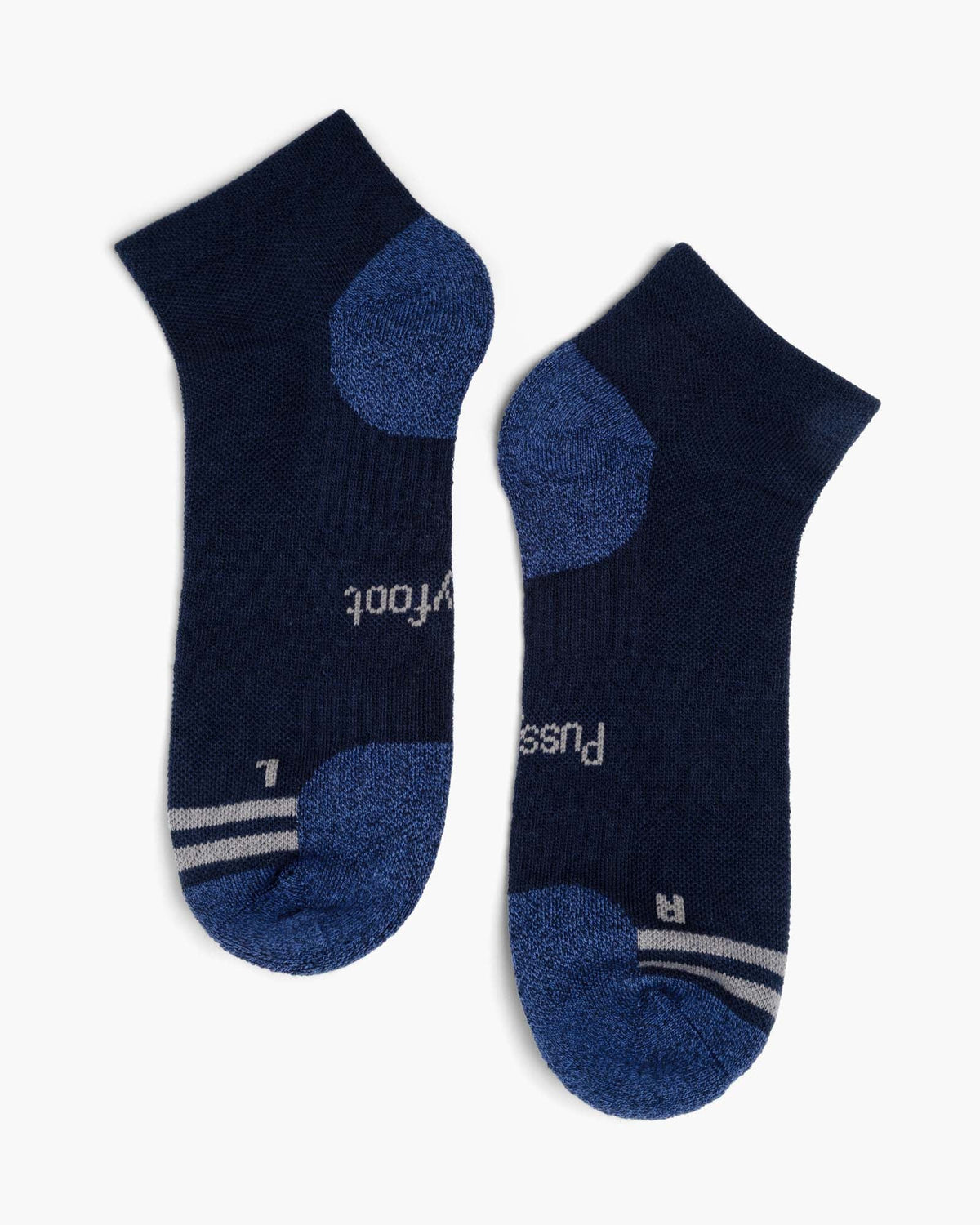 Sports Bamboo Blend Ankle Socks - Navy Blue