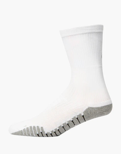 Cross Trainer Crew Socks - White