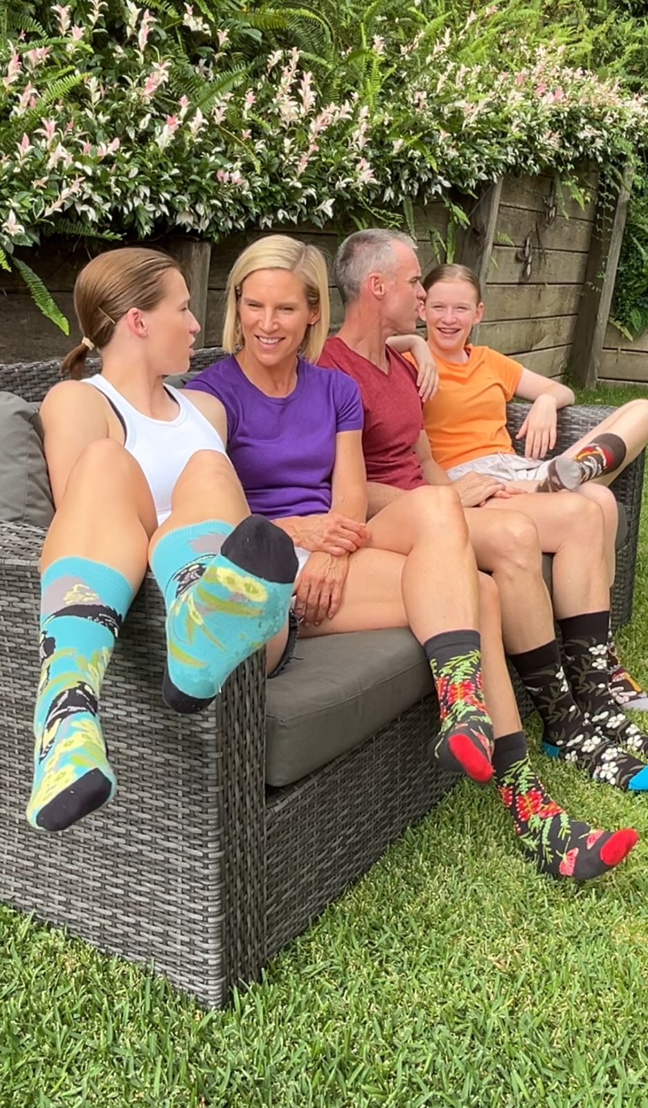 Bottle Brush Crew Socks in Charcoal