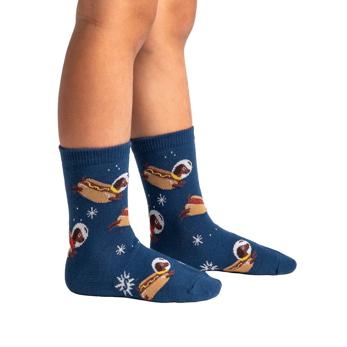 Weiner Dogs, in Space Kid's Crew Socks - 3 Pack - The Sockery