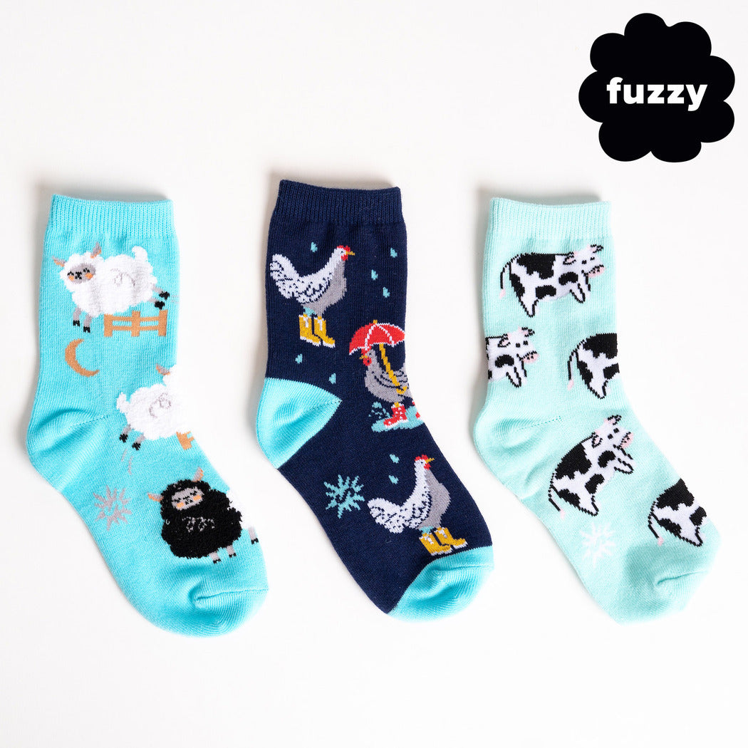 You Can Count On Me Kid's Crew Socks - 3 Pack - The Sockery