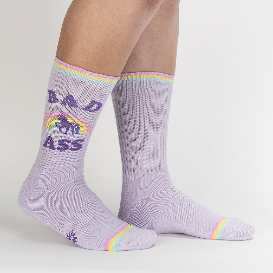 Bad Ass Magic Unisex Athletic Crew Socks - The Sockery