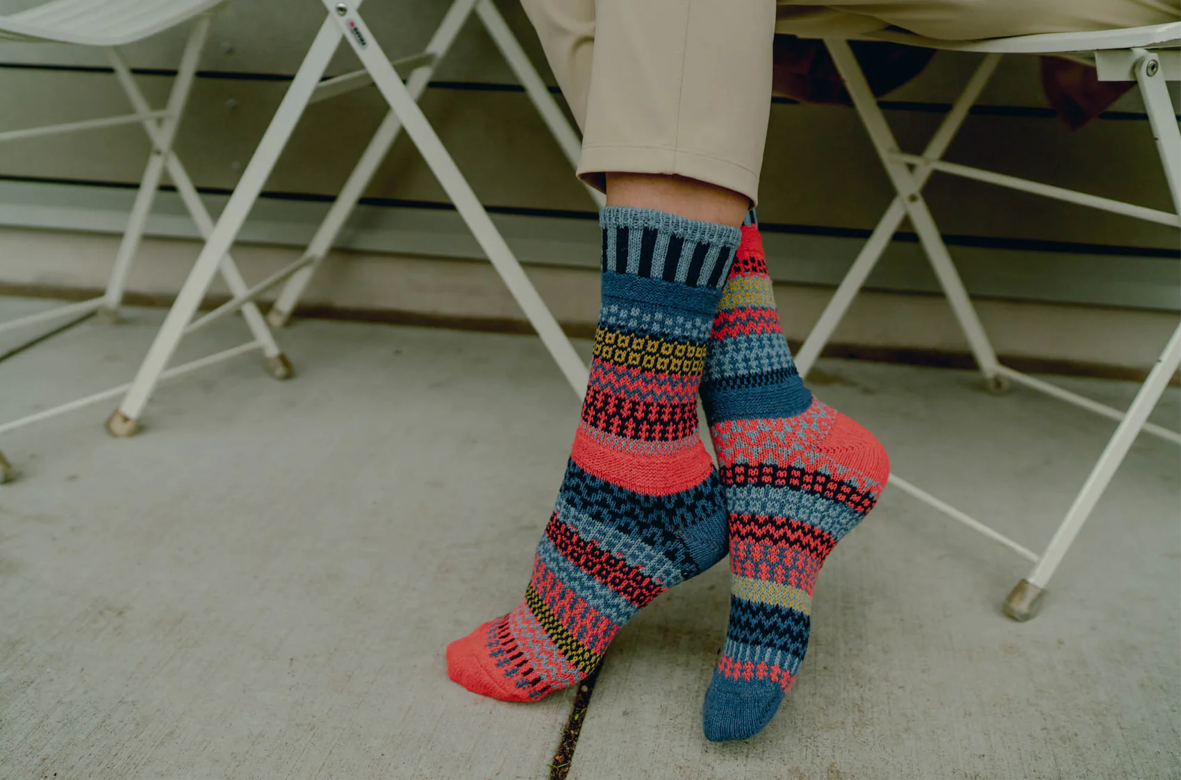 Masala Recycled Cotton Crew Socks - The Sockery