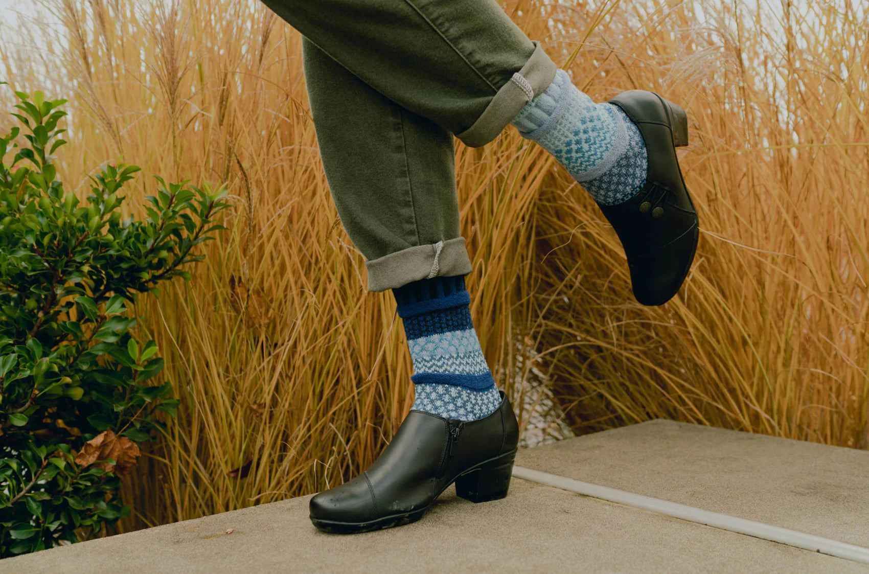 Horizon Recycled Cotton Crew Socks - The Sockery