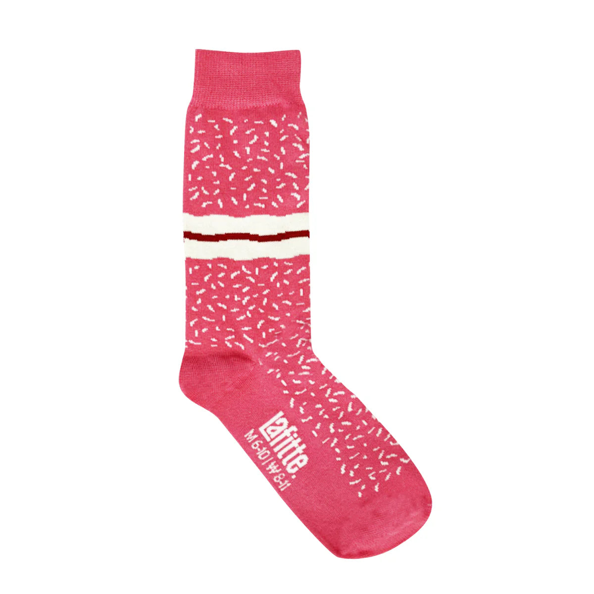 Raspberry Lamington Crew Socks