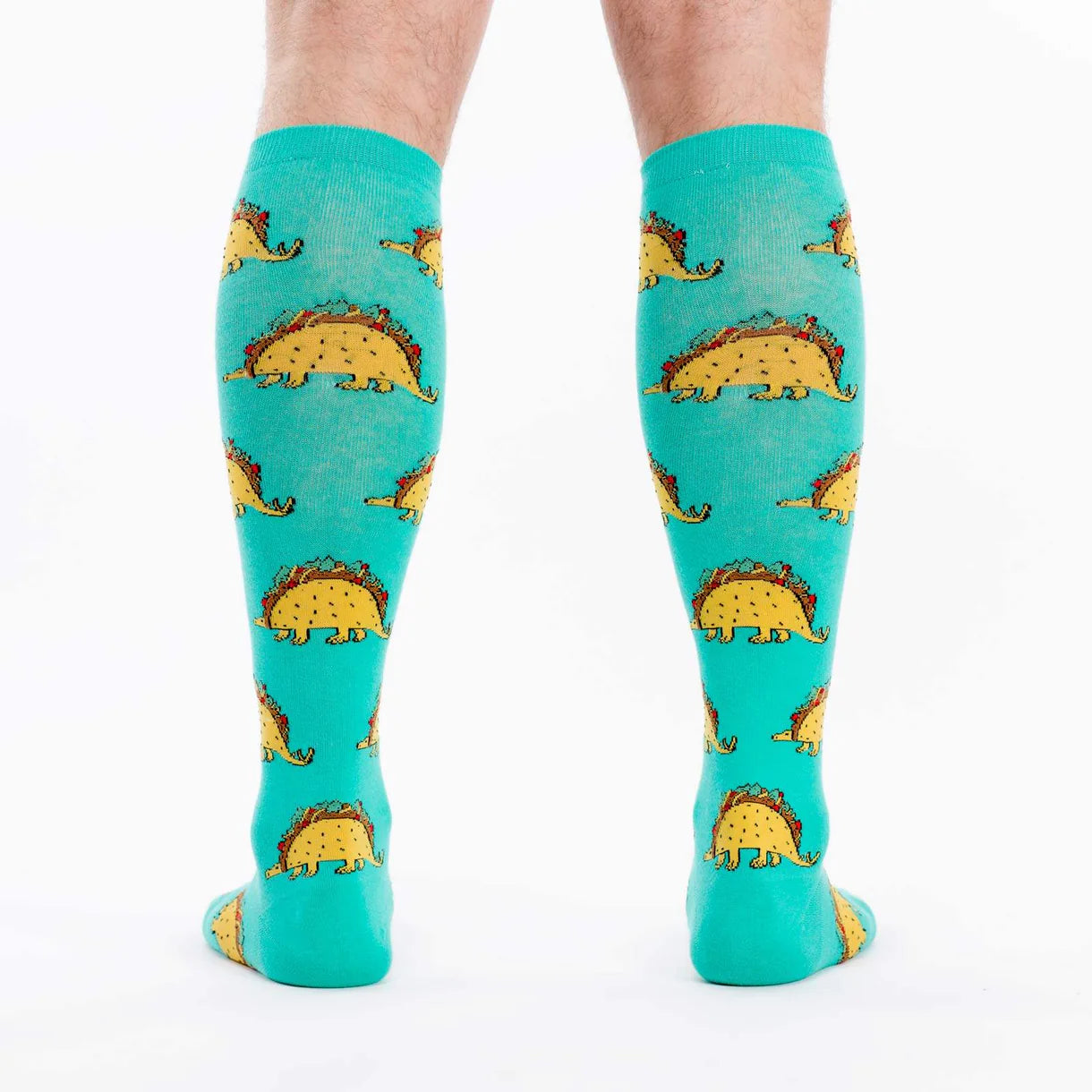 Tacosaurus Women's Knee High Socks in Extra Stretchy for Wide Calves