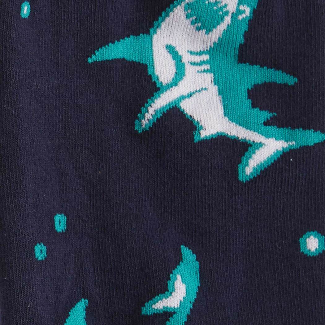 Shark Attack Knee High Socks - Extra Stretchy for Wide Calves - The Sockery