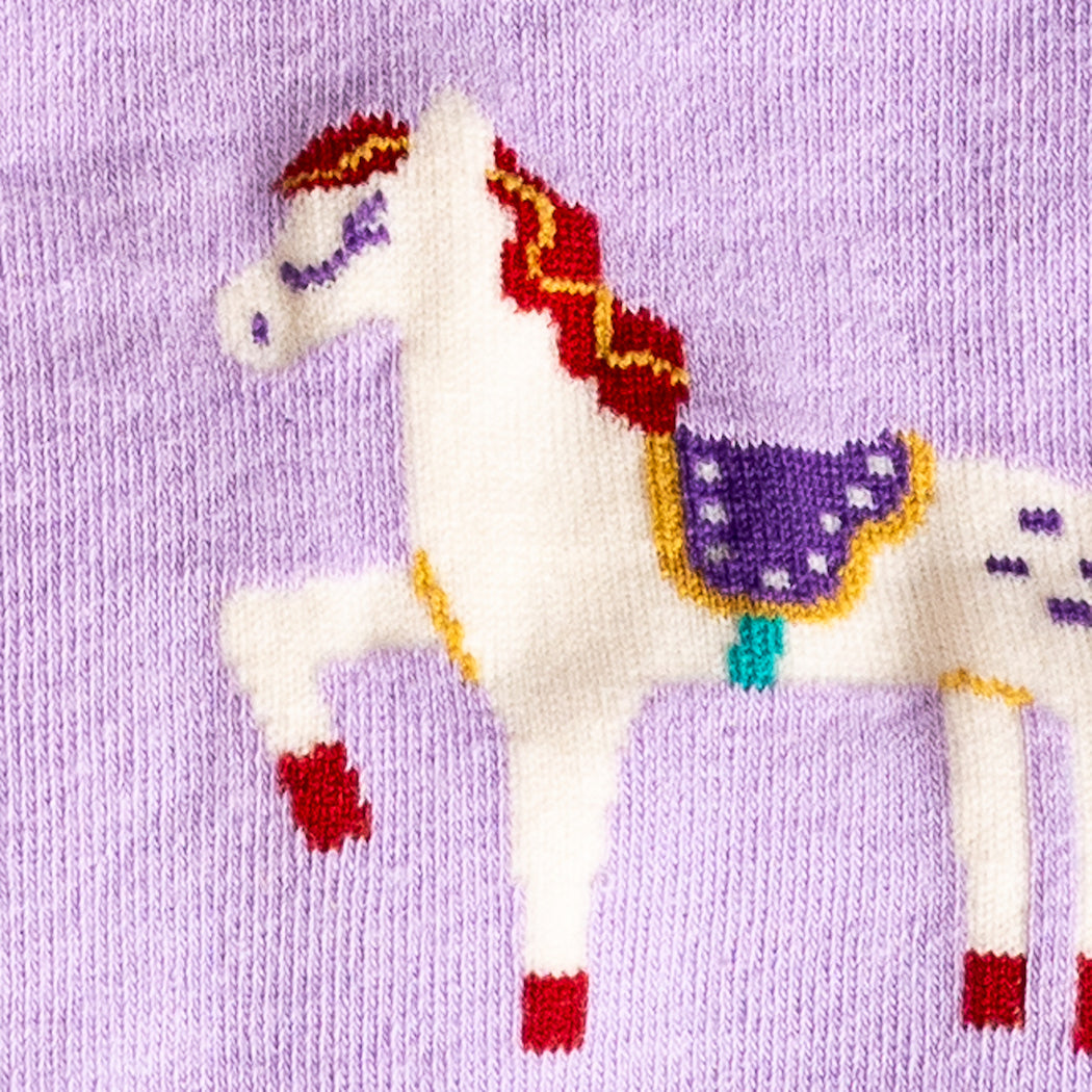 Prancing Around Knee High Sock in Extra Stretchy for Wide Calves - The Sockery