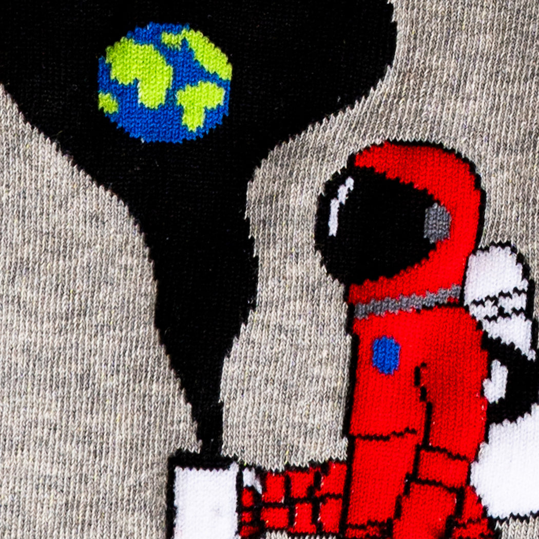 Moon Walk in the Morning High Sock in Extra Stretchy for Wide Calves - The Sockery