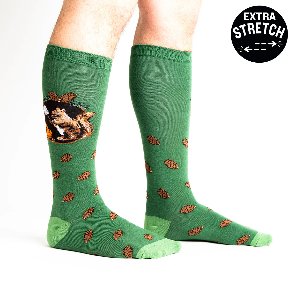 S'more Where That Came From Knee High Socks in Extra Stretchy for Wide Calves