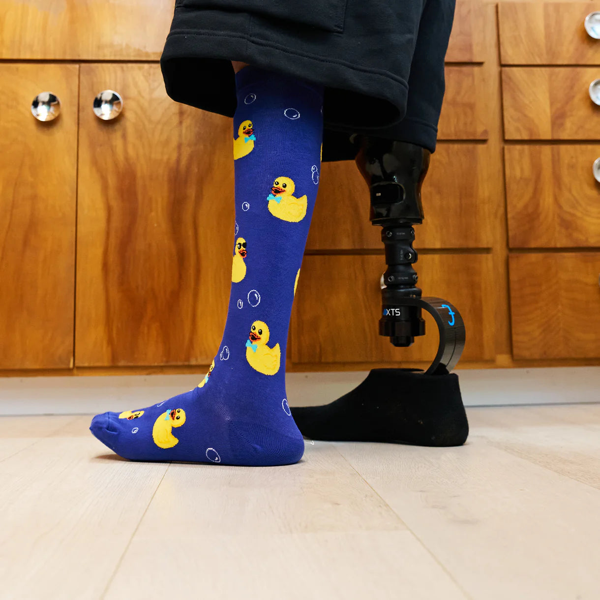 Rubber Duckie Knee High Socks in Extra Stretchy for Wide Calves