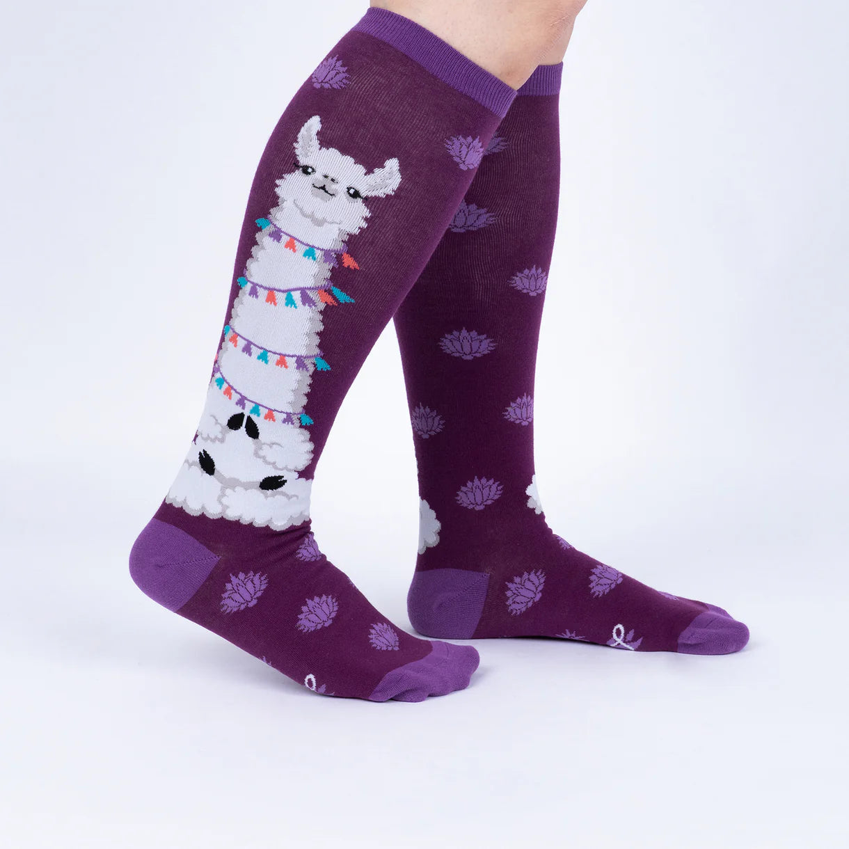 Llamaste Knee High Sock in Extra Stretchy for Wide Calves