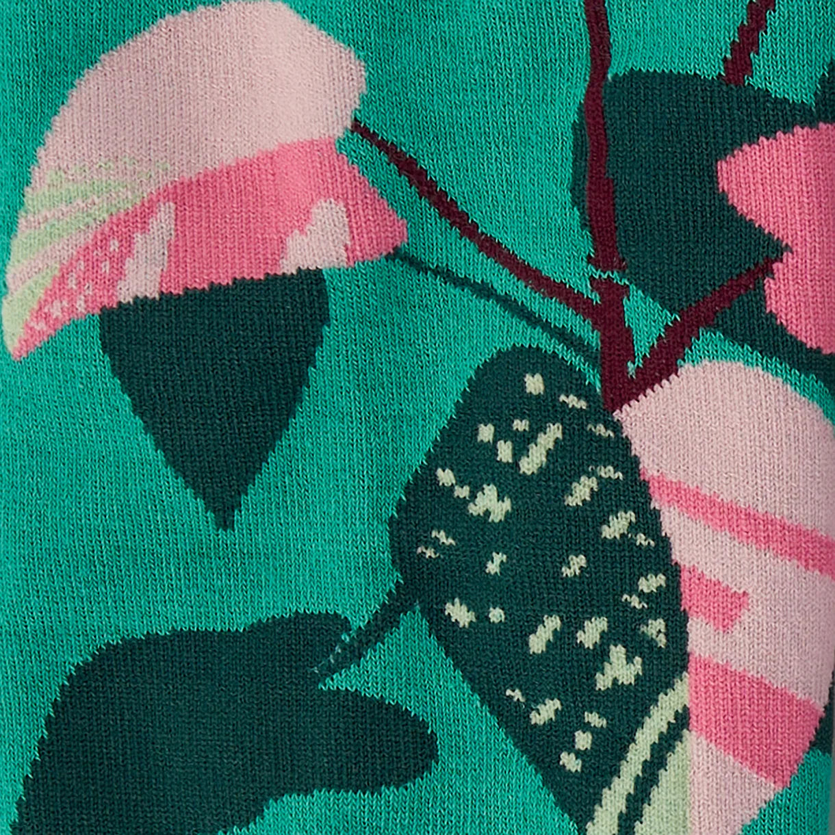 Philodendron Knee High Socks in Extra Stretchy for Wide Calves