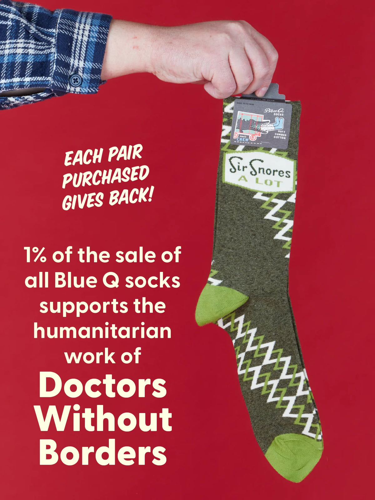 Sir Snores A Lot Men's Crew Socks